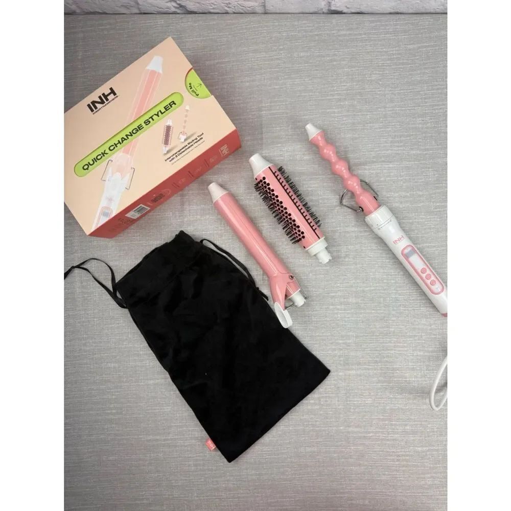 INH Quick Change Styler - Pink Multi-Tool Hair Set NWT
